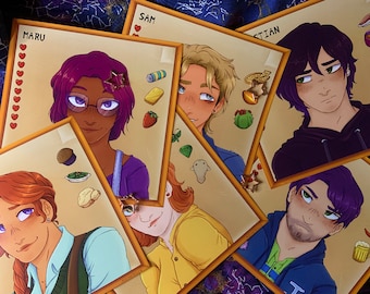 STARDEW VALLEY - Bachelor and Bachelorette Icon Prints!