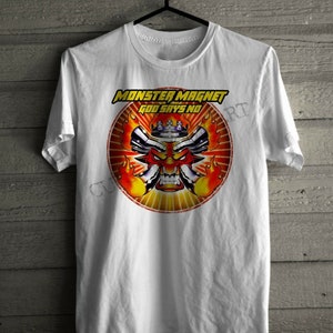 MONSTER MAGNET Heavy Metal Band God Says No Logo Men&#39;s Unisex T-shirt