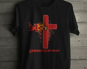 BUSH Deconstructed Logo t shirt Rock band Gavin Rosdale Men's Unisex T-shirt