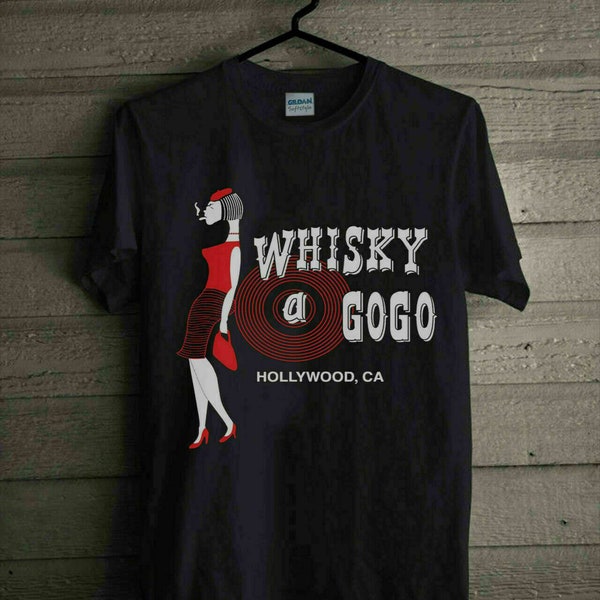 Rare shirt Whiskey A Go Go 80s Hollywood California Rock and Roll Men's Unisex T-shirt