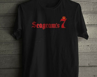 SEAGRAMS 7 CROWN Logo Canadian Whiskey beverages Men&#39;s Unisex T-shirt