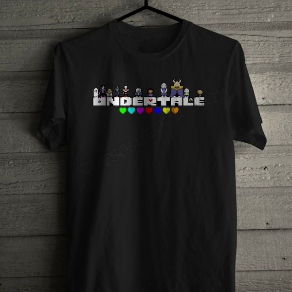 UNDERTALE All figures Logo RPG Game Sans Asriel Papyrus Frisk Men's Unisex T-shirt