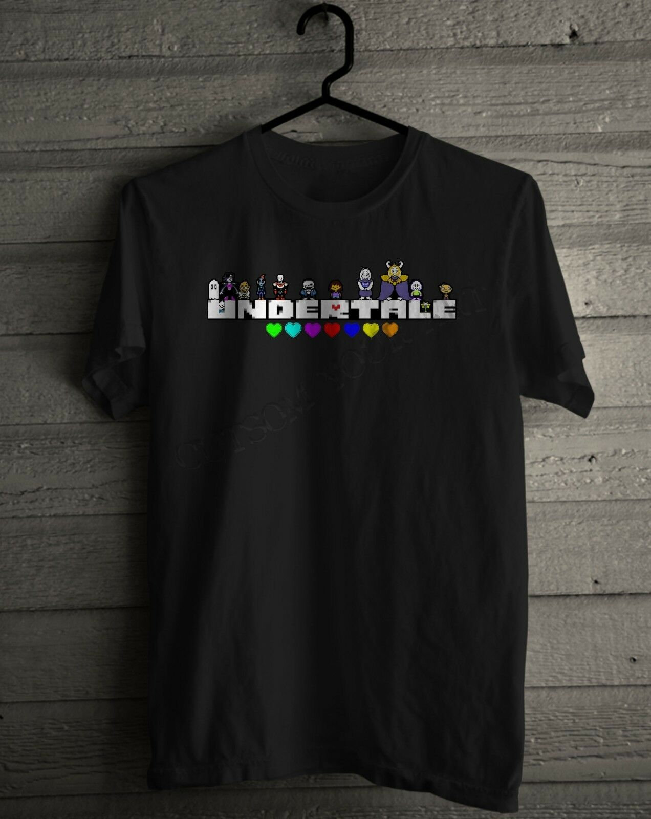 UNDERTALE All figures Logo RPG Game Sans Asriel Papyrus Frisk Men's Unisex  T-shirt