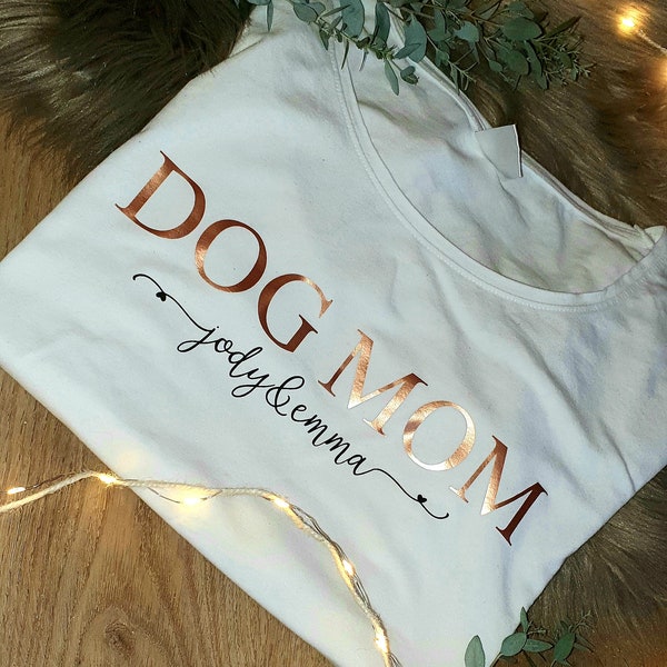personalized shirt - DOG MOM - Hunde Mom (size M currently not available)