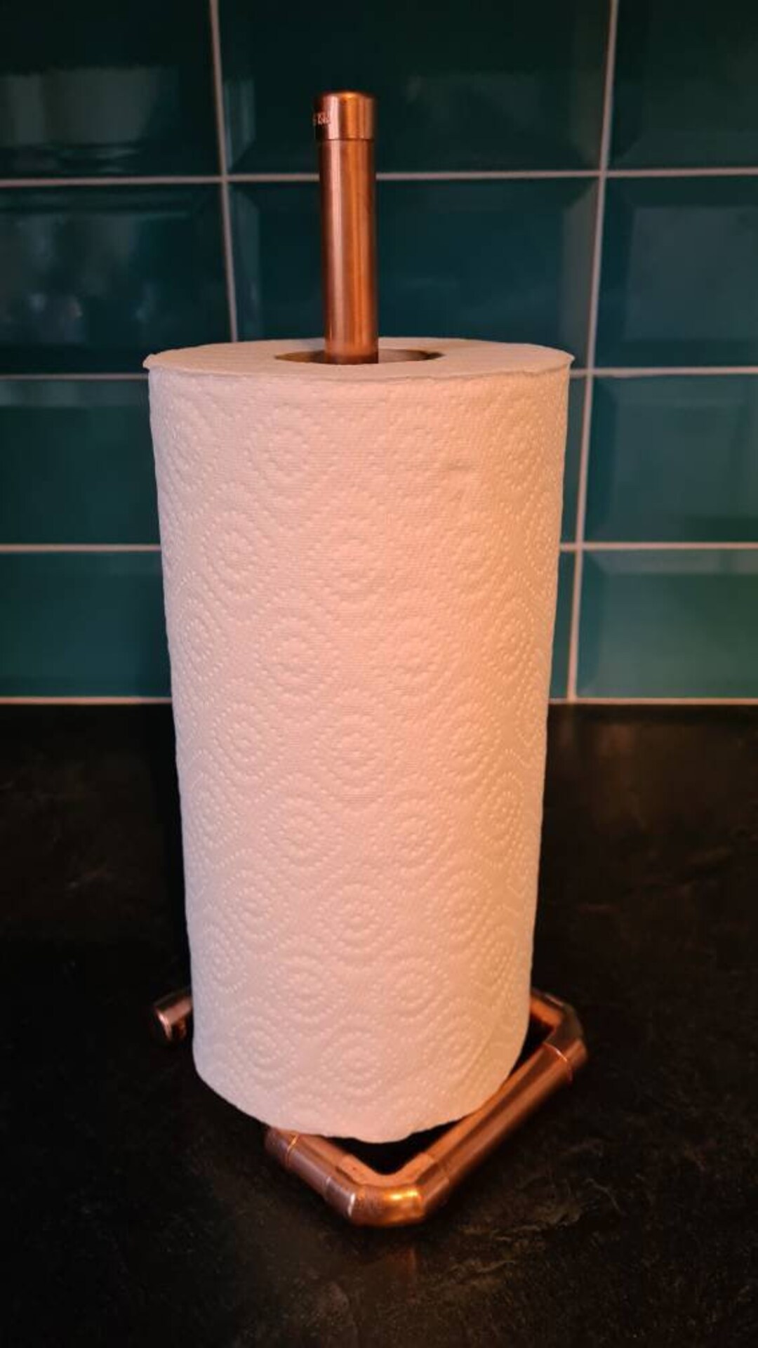 Handmade Copper Pipe Kitchen Roll Holder Etsy