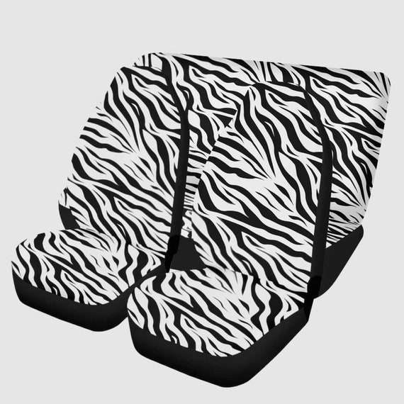 Zebra pattern Car Seat Covers, Nature animal Cottagecore Seat Covers for vehicle, animal print car interior decor, cute car accessories gift