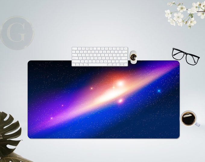 Outer Starry Space Extra Large Desk Mat with Multiple Size Options, Home Office Desk Decor, Gift For Coworker, Extended Gaming Mouse Pad