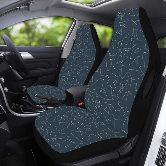 AStrological Constellations Car Seat Covers, Astrology Cottagecore witchy Seat Covers for vehicle, Cute car interior decor for women drivers