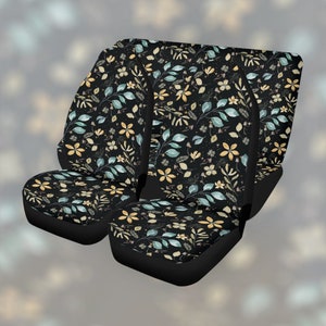 Cottagecore Vehicle Car Seat Covers, Nature Cottagecore Cute Car Seat Covers for vehicle, Witchy car interior decor, car accessories gift