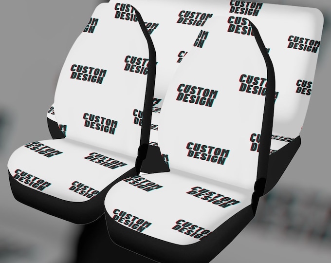 Custom design Car Seat Covers, Personalized Cute Seat Covers for vehicle, Custom car interior decor, custom car accessories gift, custom car