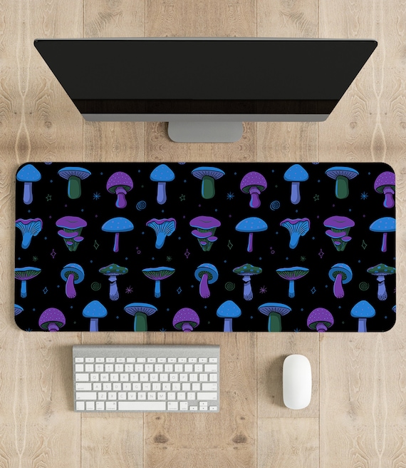 Mushroom cottagecore Desk Mat, Nature boho gaming large Mouse Pad XXL Gaming, Free Shipping Multiple Sizes Available