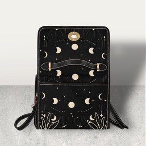 Moon Pattern Print Crossbody bags