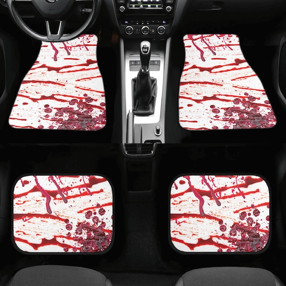 Spooky Blody Car Floor Mats for Halloween Gift Funny Car