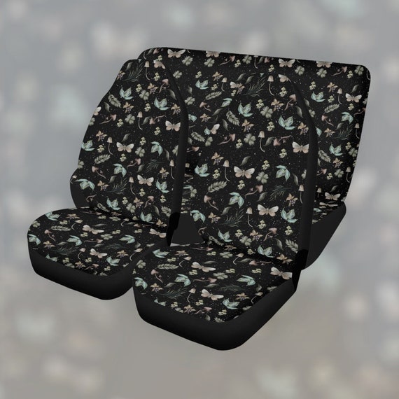 Boho mushroom Cottagecore Car Seat Covers, nature Cottagecore Cute Car Seat Covers for vehicle, Witchy car interior decor, car accessories