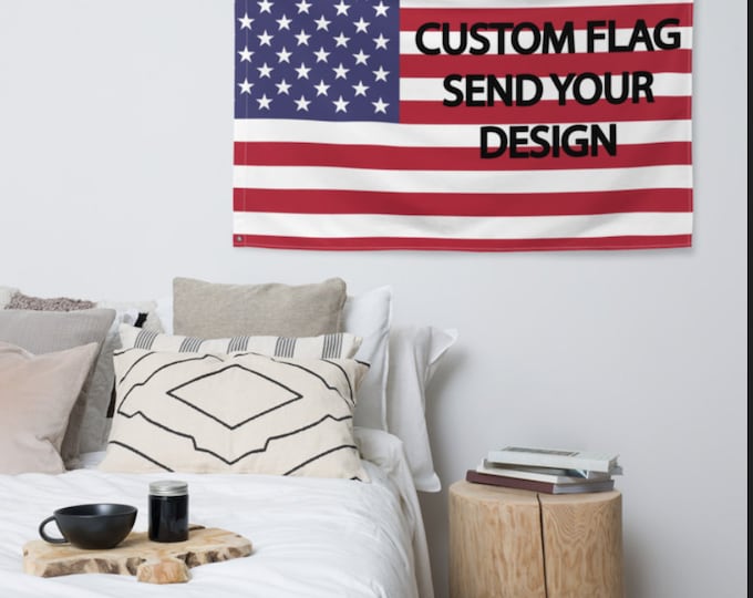 Custom Flag, Personalized Flag for Home Wall Decor, Custom House Divided flag, Personalized Wall Flags, Custom Your Own logo Text Or Image