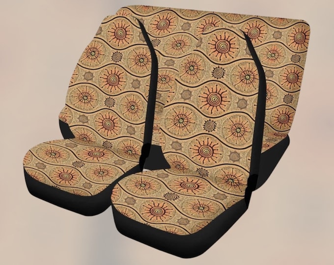 Mystical Sun Boho Car Seat Cover, Cute Seat Cover for Car Interior Decor, Mystical Sun Car Decor, Cute Car Accessories, Car Seat Cover Gift