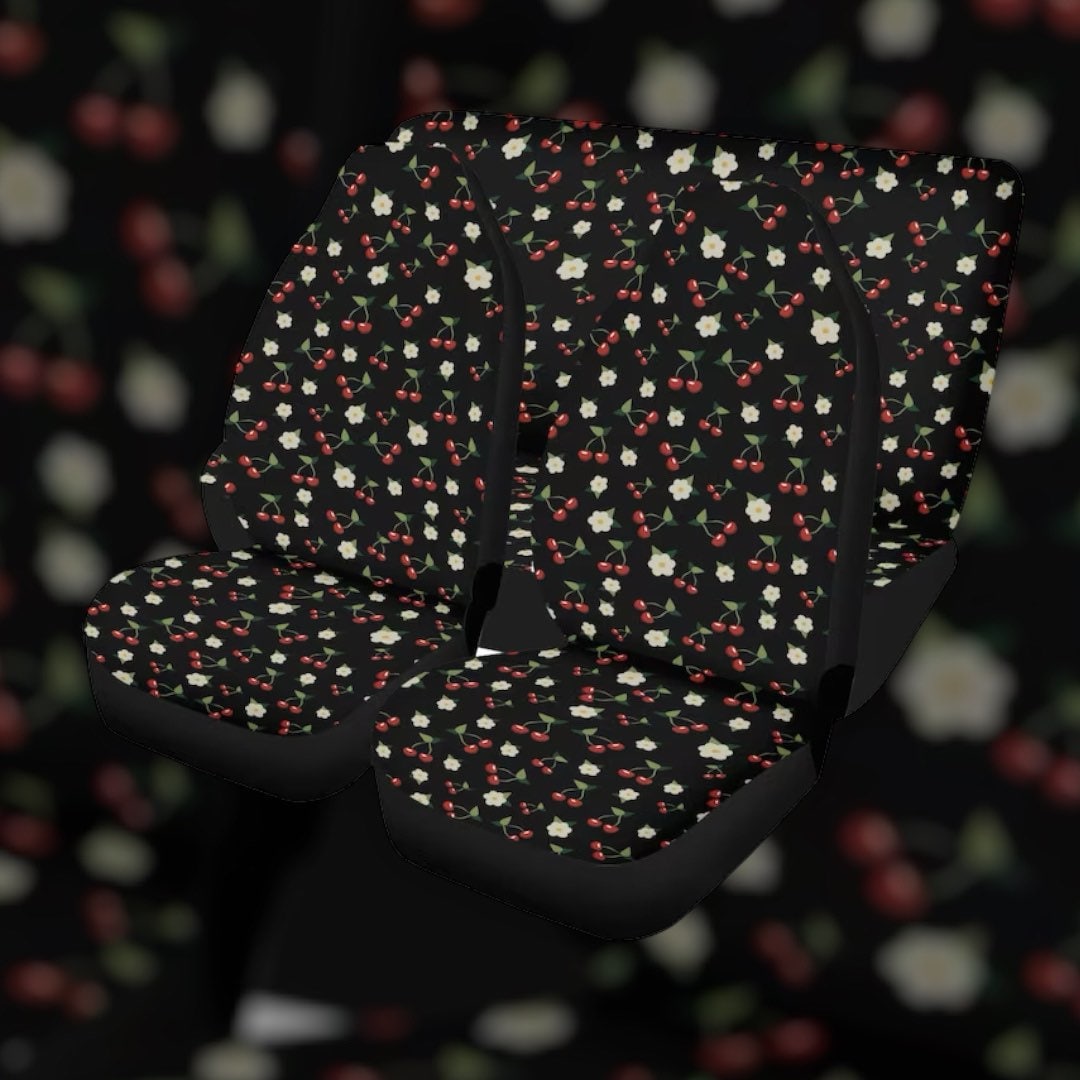 Cute Cherries Cottagecore Seat Covers Car Nature Cottagecore Etsy