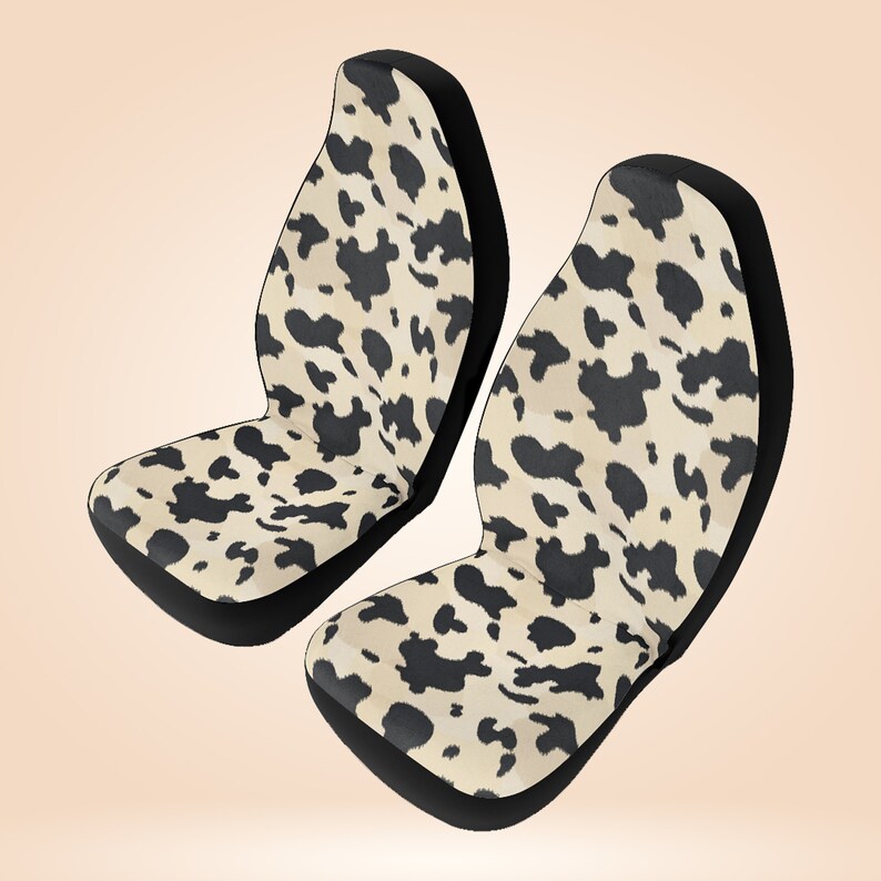Cow Skin Print Boho Cute Car Seat Covers Cow Skin Print Seat Etsy