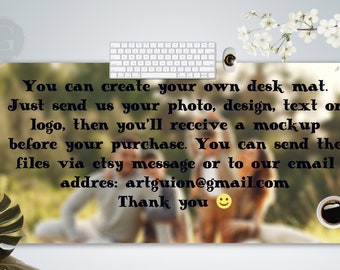 Create Your Own Custom Desk Mat Gift, Custom Mouse Pad Gaming Accessories, Personalized Mouse Pad, Custom Gamer Desk Pad Gift Anime Desk Mat