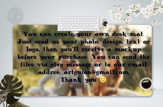 Create Your Own Custom Desk Mat Gift, Custom Mouse Pad Gaming Accessories, Personalized Mouse Pad, Custom Gamer Desk Pad Gift Anime Desk Mat