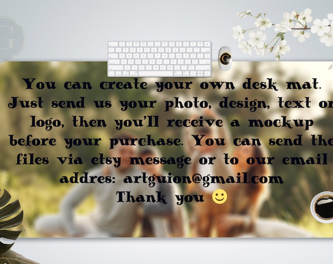 Create Your Own Custom Desk Mat Gift, Custom Mouse Pad Gaming Accessories, Personalized Mouse Pad, Custom Gamer Desk Pad Gift Anime Desk Mat