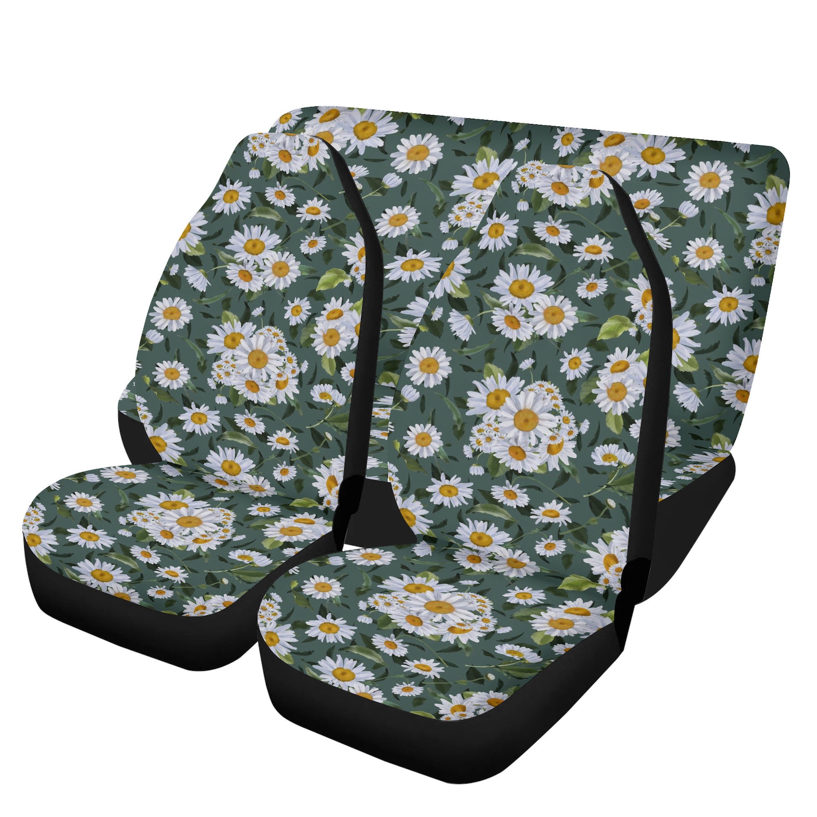 Boho Cottagecore Wildflower Daisy Car Seat Covers Cute Etsy