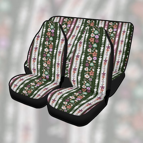 Boho cute flowers Car Seat Covers, cute Cottagecore Seat Covers for vehicle, Boho car interior decor, cute car accessories gift boho floral