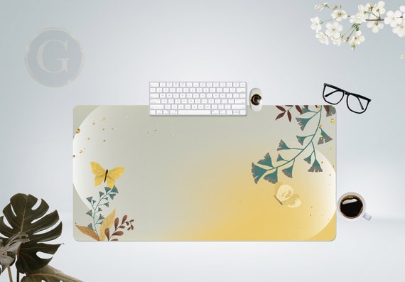 Rustic Floral Extra Large Desk Mat with Multiple Size Options, Home Office Desk Mat, Gift For Coworker, Extended Mouse Pad, Desk Decor Women