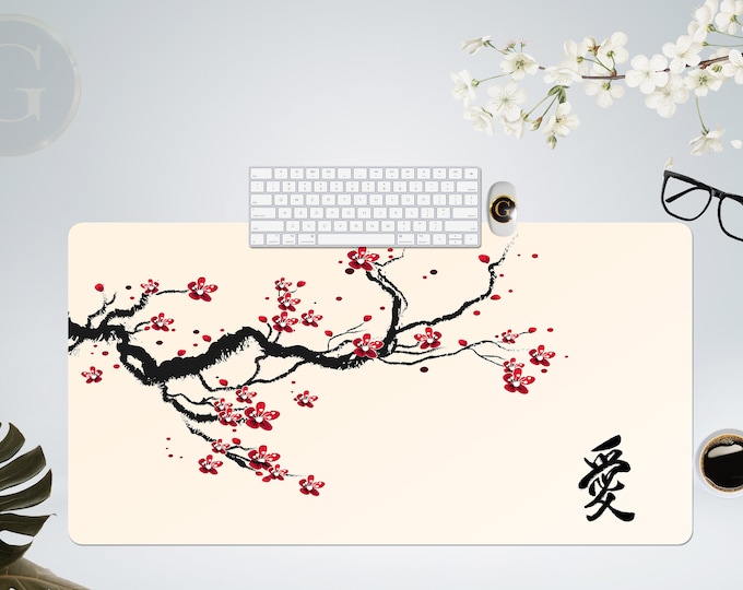 Sakura Tree Aesthetic Mouse Mat Cherry Blossom Mouse Pad Japan Mousepad Japanese Tree Mousemat Desk
