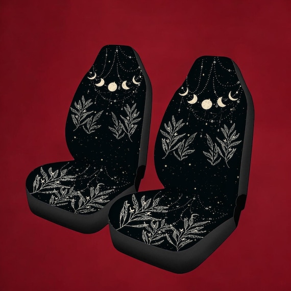 Boho Celestial Sky Car Seat Covers, Celestial Cottagecore witchy Seat Covers for vehicle, Boho Car Seat protector for vehicle interior decor