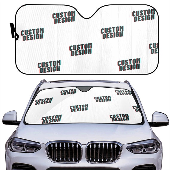 Custom Car sunshade for windshield, personalized  Window Sun Blocker custom car decor, ccustom design car windshield protector, custom gift