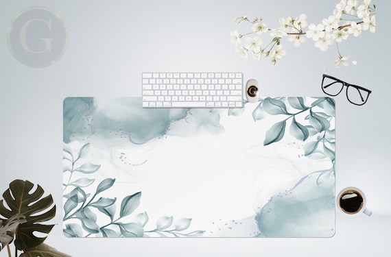 Aesthetic Floral Extra Large Desk Mat with Multiple Size Options, Home Office Desk Decor, Gift For Coworker, Extended Mouse Pad Decorative
