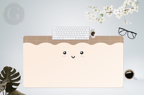 Cute Cookie Kawaii Extra Large Desk Mat with Multiple Size Options, Home Office Desk Decor, Gift For Gamer Girl, Extended Mouse Pad, Playmat