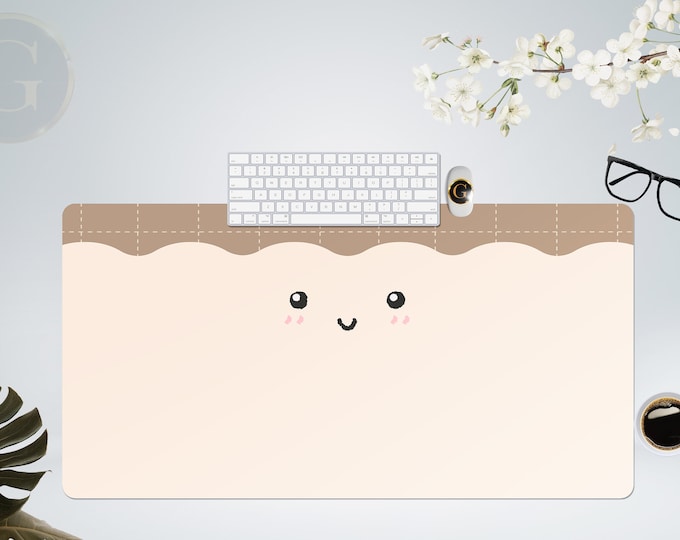 Cute Cookie Kawaii Extra Large Desk Mat with Multiple Size Options, Home Office Desk Decor, Gift For Gamer Girl, Extended Mouse Pad, Playmat