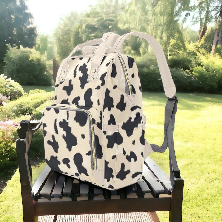 Starte Large Cow Grain Diaper Backpack Nylon, Oxford