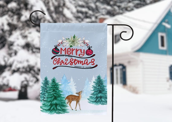 Merry Christmas Garden Flag,Double Sided Decorative House Flags for Home Lawn Yard Indoor Outdoor Decor Christmas gifts Yard Flags