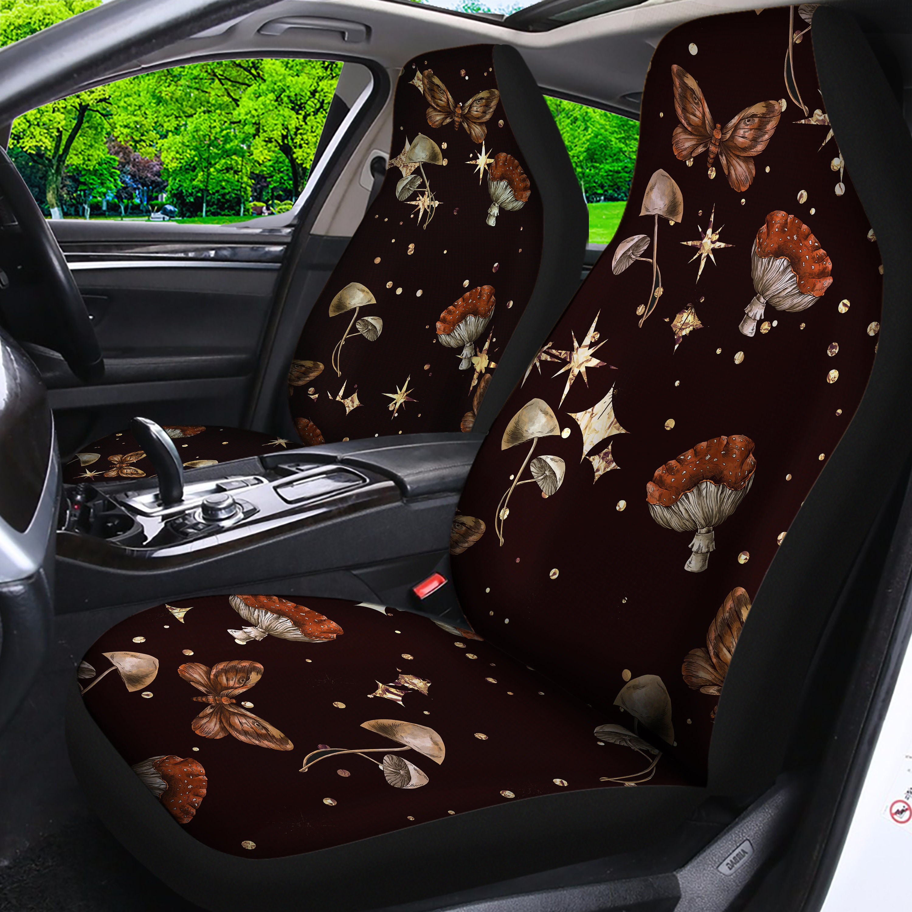 Mushroom Starry Car Seat Covers