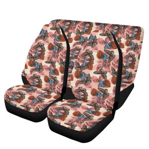 Cute boho Butterflies Car Seat Covers, Nature Cottagecore Seat Covers for vehicle, Nature car interior decor, cute car accessories gift girl