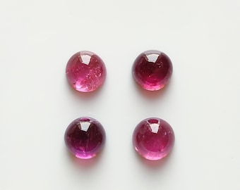 AAA 9mm natural pink tourmaline cabochon, pink tourmaline round cabochon , pink tourmaline loose stone for jewelry