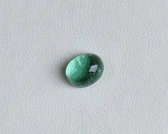 AAA 3.70cts natural blue green tourmaline cabochon, 10×8mm blue green tourmaline oval, blue tourmaline loose for jewelry