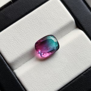 Lab grown watermelon tourmaline/ watermelon tourmaline cushion loose/ AA bi color tourmaline/ cushion cut watermelon tourmaline for jewelry