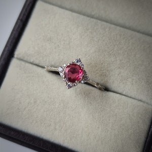 Pink tourmaline ring/ 925 sterling silver ring/ tourmaline jewelry/ October birthstone ring/ promise ring/ proposal ring/ gift for her