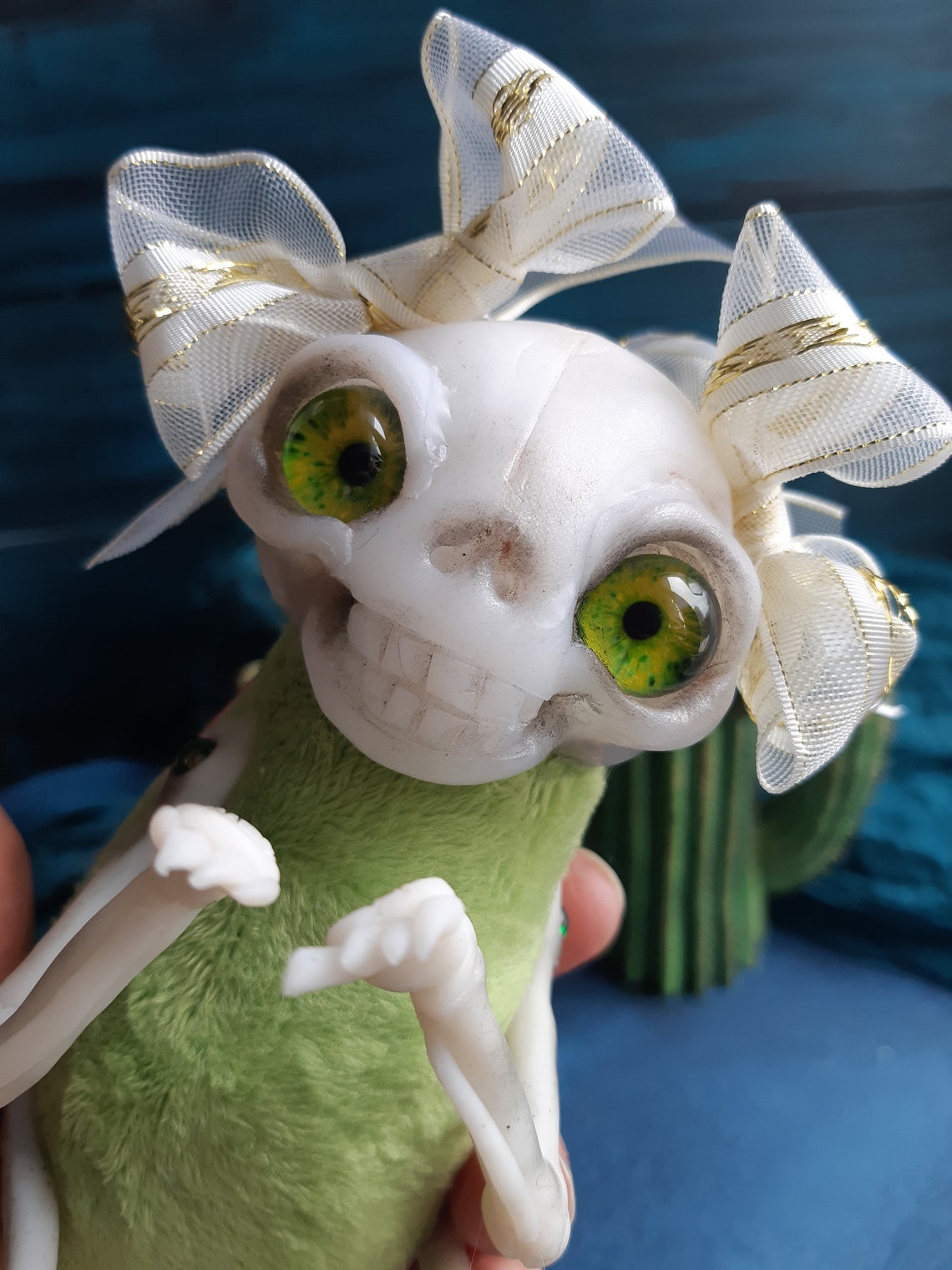 Skeleton Doll Plush Toy Monster Ooak Kawaii Halloween Etsy