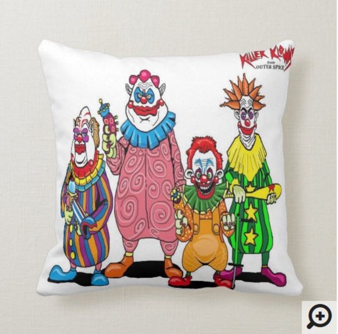 Killer Klown Pillows Horror Pillows Decorative Pillow Etsy
