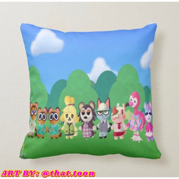 Animal Crossing Pillow Decorative 18x18 Short Plush Pillow Etsy