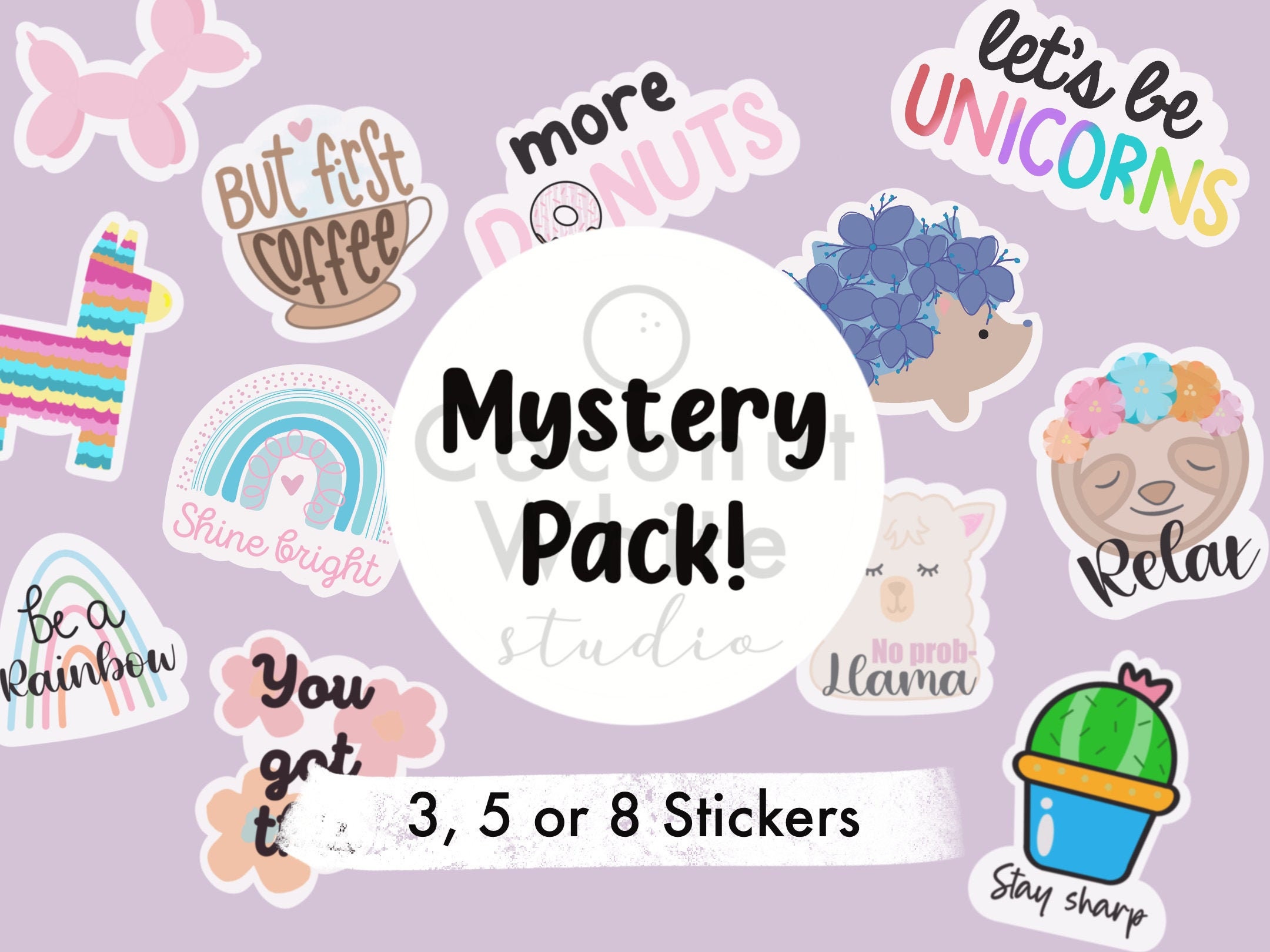 Mystery sticker bag mystery sticker pack mystery bag | Etsy