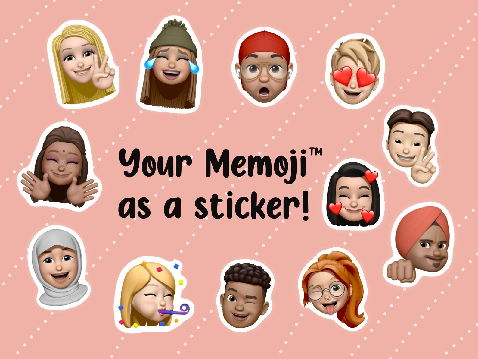 Memoji Stickers Animoji Stickers Emoji Stickers Custom Etsy