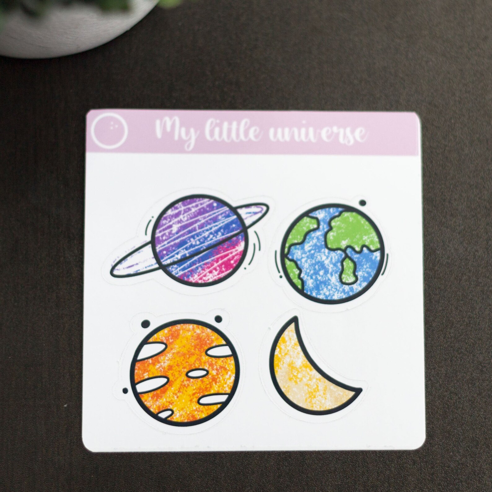 My little Universe Sticker Sheet Universe Sticker Sheet Etsy