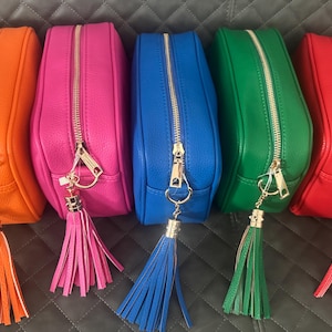 Crossbody Tassel Bag/Camera Bag, Bold Collection - Gold Hardware