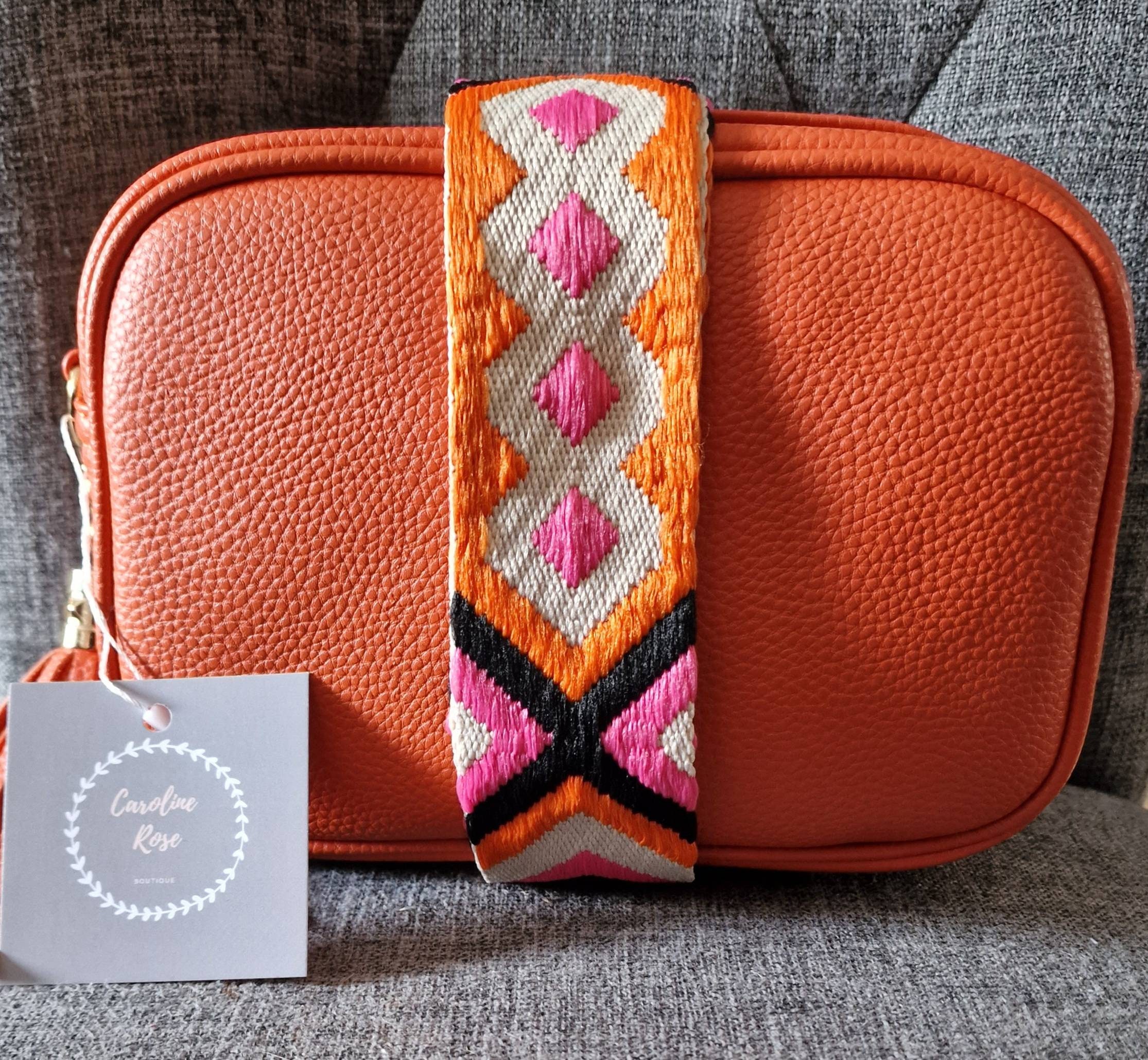 Crossbody Tassel Bag/camera Bag With Bright Changeable Strap Etsy UK